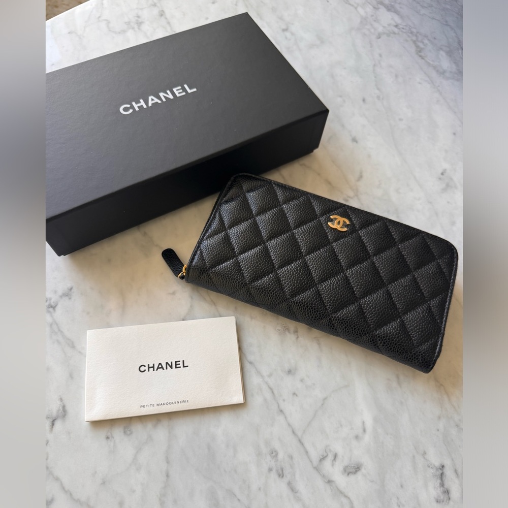 Brand new Chanel zipper wallet
